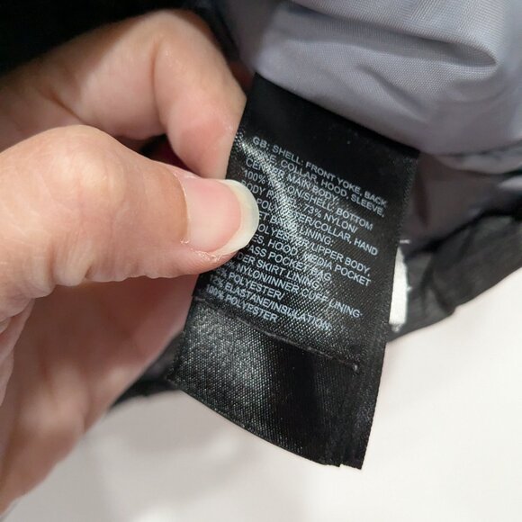 The North Face Synthetic Fill Winter Coat Black Grey Size XL - Picture 6 of 9